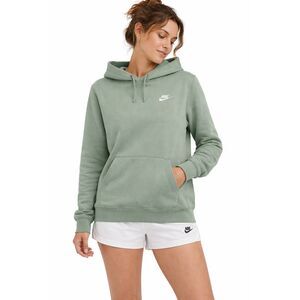 Nike Club Fleece Hoodie Womens Green Oversized Pullover Sweatshirt Small